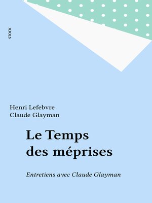cover image of Le Temps des méprises